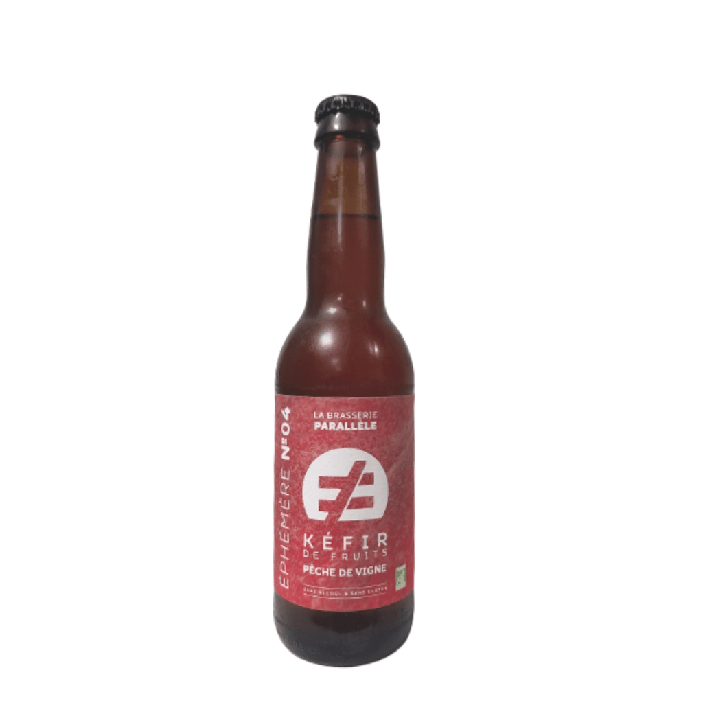 Kéfir Pêche de Vigne & Hibiscus BIO - Ephémère N°4 - 33cl Brasserie Parallèle vrac-zero-dechet-ecolo-saint-andre-cubza