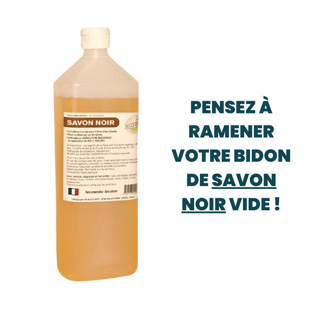 Savon noir tradition liquide RECHARGE - 1L Bulle Verte vrac-zero-dechet-ecolo-saint-andre-cubza