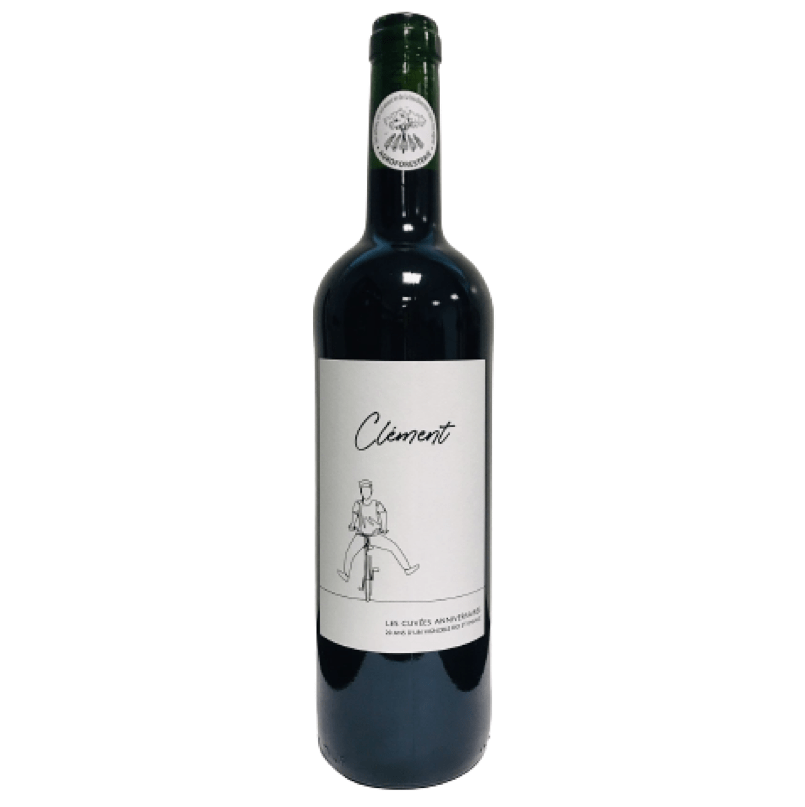 "Clément" - Vin de France ROUGE (75cl) CUVÉE ANNIVERSAIRE - BIO Domaine Emile Grelier vrac-zero-dechet-ecolo-saint-andre-cubza