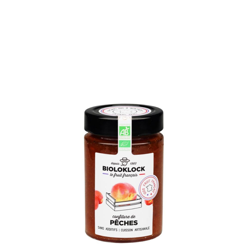 Confiture de Pêches (230g) - BIO Biolo'Klok vrac-zero-dechet-ecolo-saint-andre-cubza