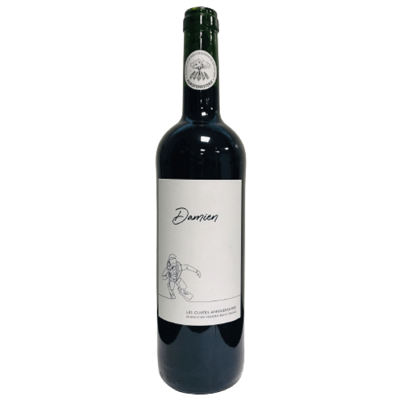 "Damien" 2020 - Vin de France ROUGE (75cl) CUVÉE ANNIVERSAIRE - BIO Domaine Emile Grelier vrac-zero-dechet-ecolo-saint-andre-cubza