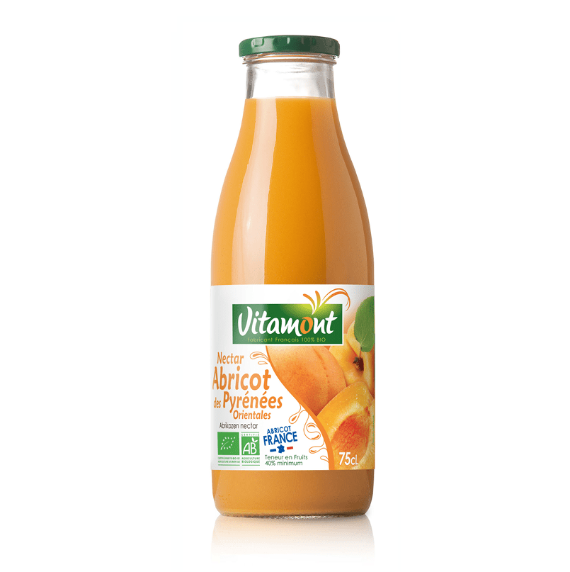 Nectar d'abricot des Pyrénées Orientales (75cl) - BIO Vitamont vrac-zero-dechet-ecolo-saint-andre-cubza