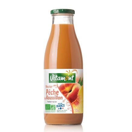 Nectar de pêches du Roussillon (75cl) - BIO Vitamont vrac-zero-dechet-ecolo-saint-andre-cubza