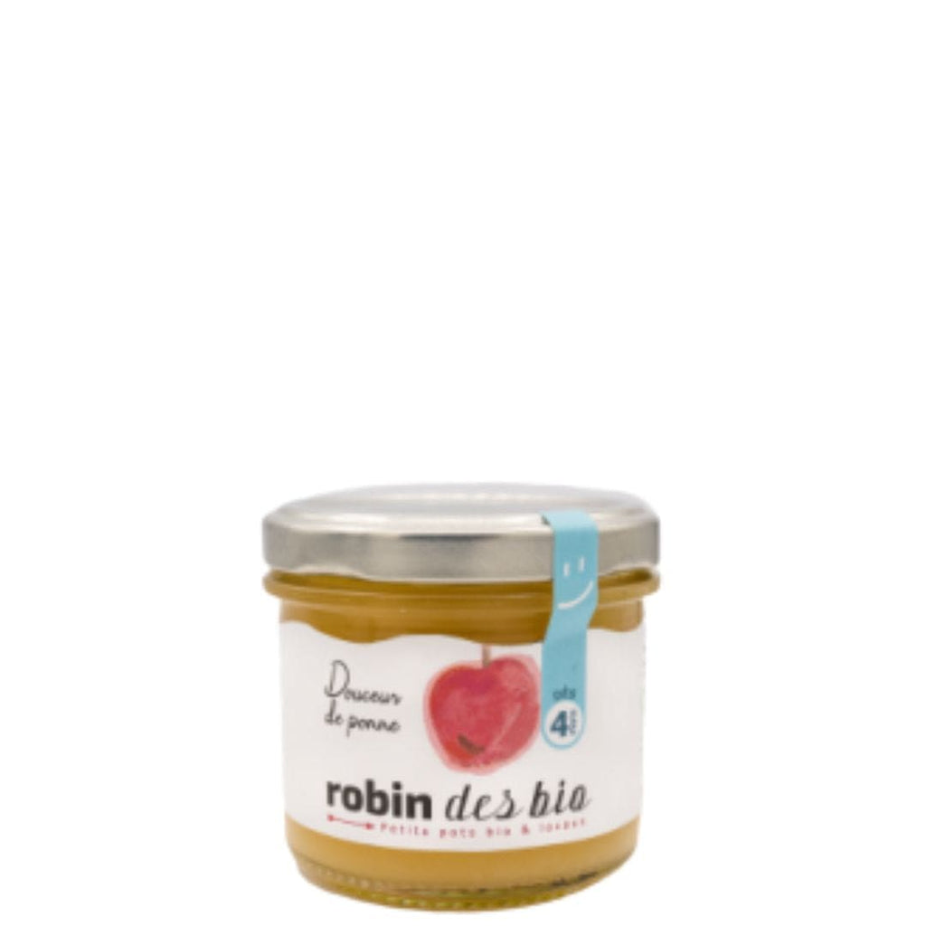 Petit pot de compote pomme - des 4 mois (120g) - BIO Robin des bio vrac-zero-dechet-ecolo-saint-andre-cubza