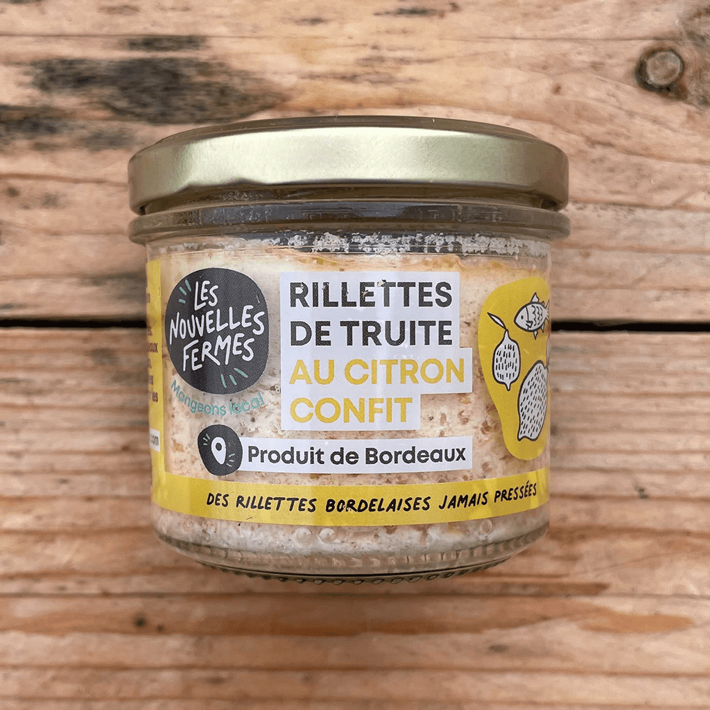 Rillettes de truite au citron - 90g Les Nouvelles Fermes vrac-zero-dechet-ecolo-saint-andre-cubza